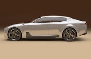 Vista lateral del prototipo Kia GT