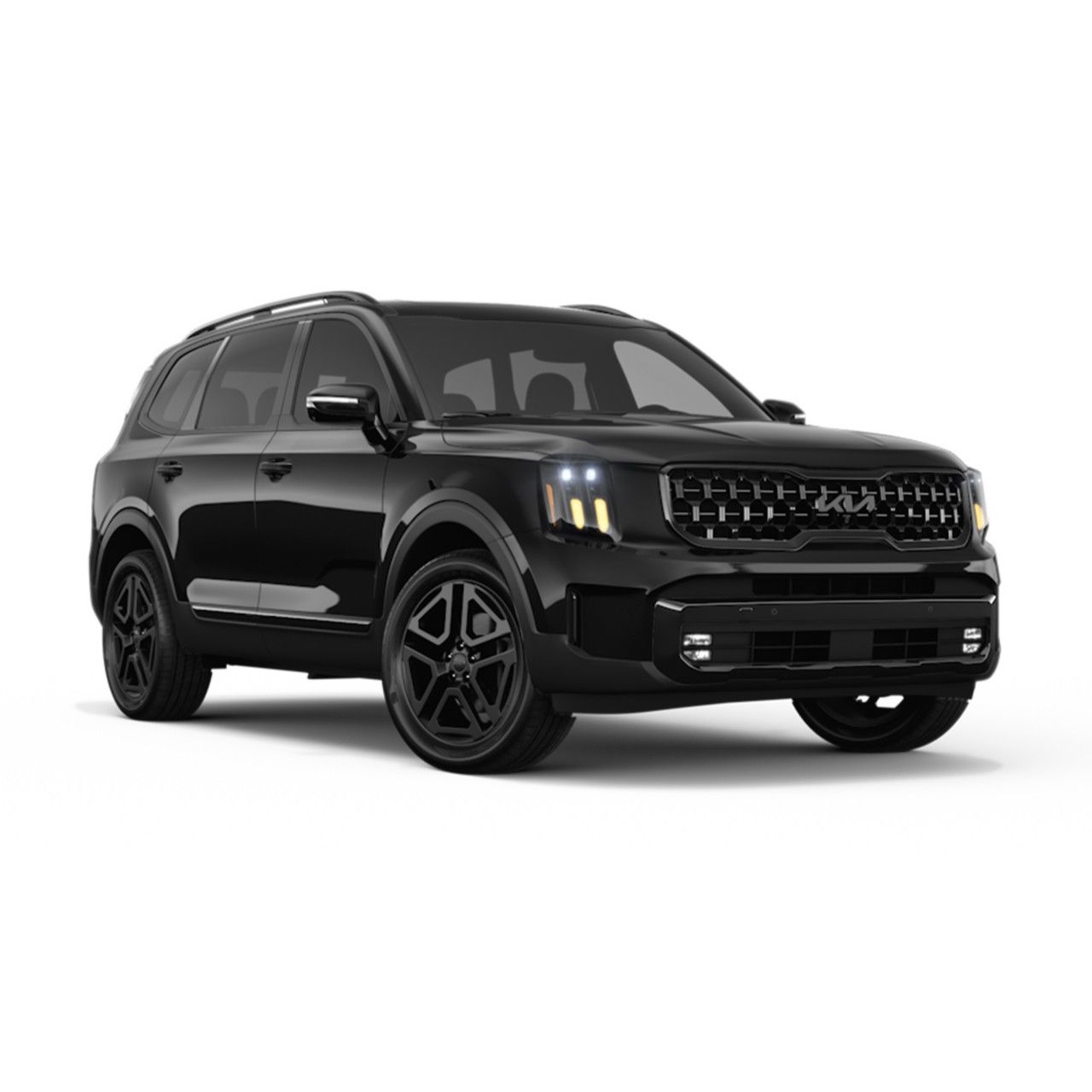 Vista de tres cuartos del Kia Telluride X-Line 2025