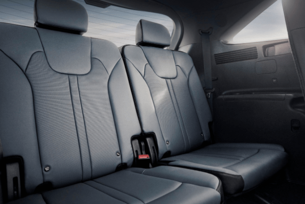 2025 Kia Sorento Hybrid interior, three-quarter view of the third row seats